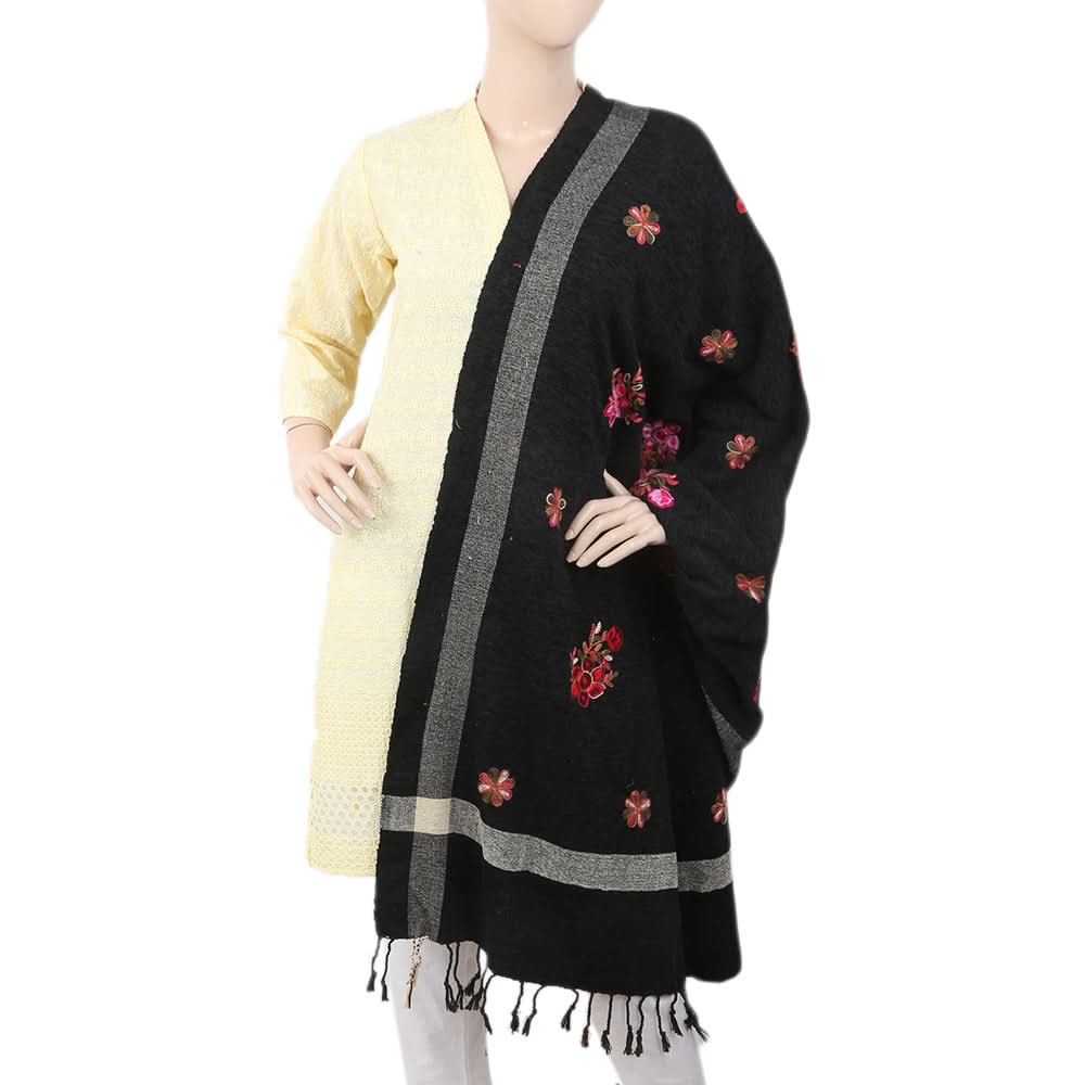 Women's Velvet Shawl - Black, Women, Shawls And Scarves, Chase Value, Chase Value