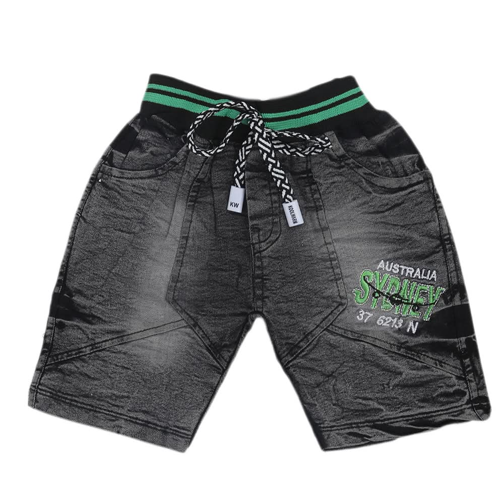 Boys Denim Short - Green, Kids, Boys Shorts, Chase Value, Chase Value