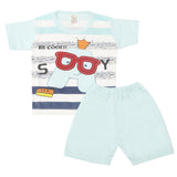 Newborn Boys Half Sleeves Suit - Cyan, Kids, Newborn Boys Sets And Suits, Chase Value, Chase Value