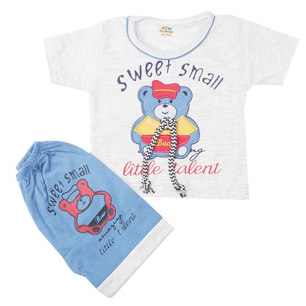 Newborn Boys Half Sleeves Suit - Blue, Kids, New Born Boys Sets And Suits, Chase Value, Chase Value