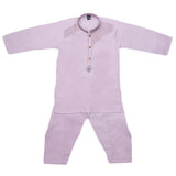 Boys Embroidered Kurta Shalwar Suit - Purple, Kids, Boys Shalwar Kameez, Chase Value, Chase Value