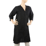 Women's Embroidered Kurti - Black, Women Ready Kurtis, Chase Value, Chase Value