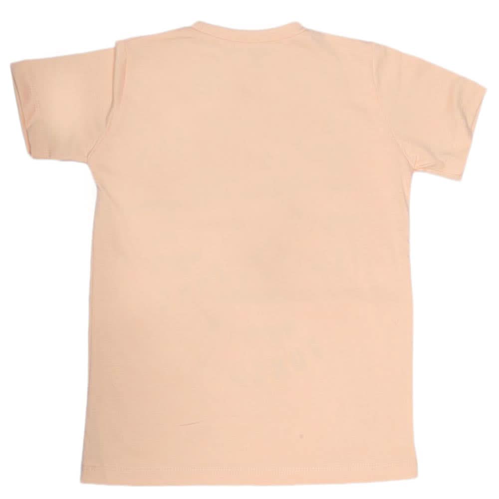 Boys Print T-Shirt - Peach, Kids, Boys T-Shirts, Chase Value, Chase Value
