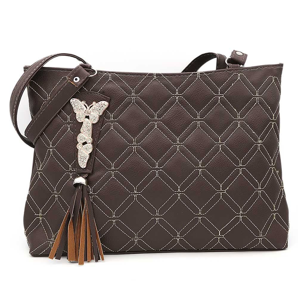 Women's Shoulder Bag ZH-48 - Coffee, Women, Bags, Chase Value, Chase Value
