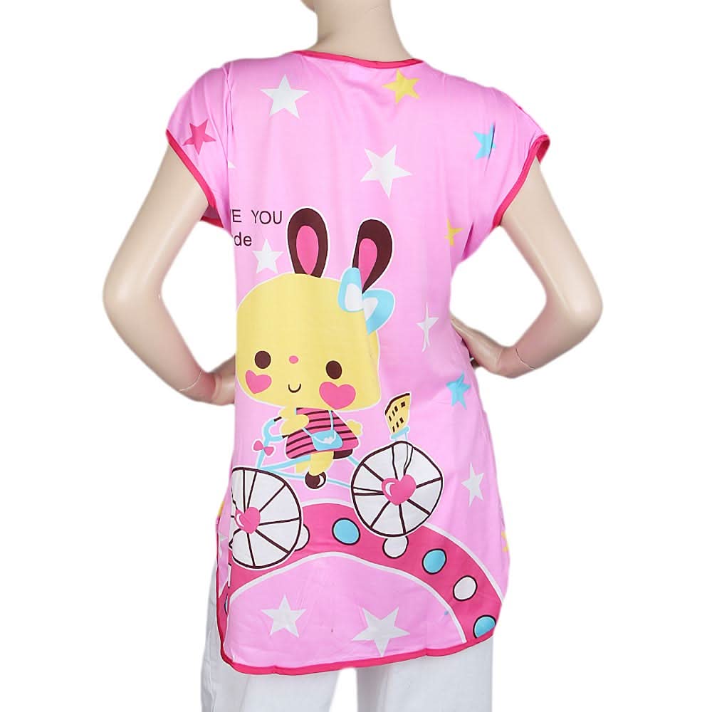 Women's Night Top - Pink, Women, T-Shirts And Tops, Chase Value, Chase Value