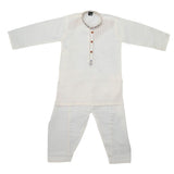Boys Embroidered Kurta Shalwar Suit - Fawn, Kids, Boys Shalwar Kameez, Chase Value, Chase Value