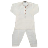 Boys Embroidered Kurta Shalwar Suit - Fawn, Kids, Boys Shalwar Kameez, Chase Value, Chase Value