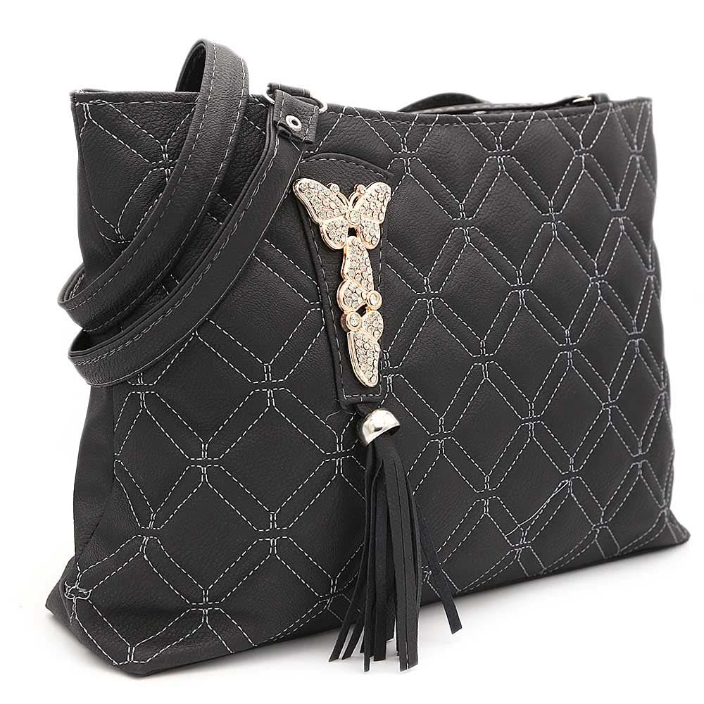 Women's Shoulder Bag ZH-48 - Black, Women, Bags, Chase Value, Chase Value