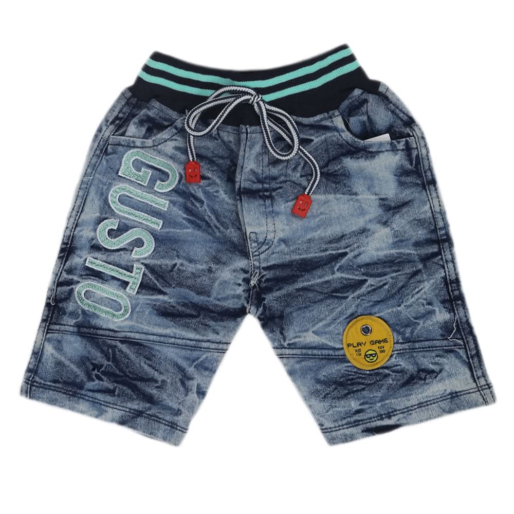 Boys Denim Short - Green, Kids, Boys Shorts, Chase Value, Chase Value