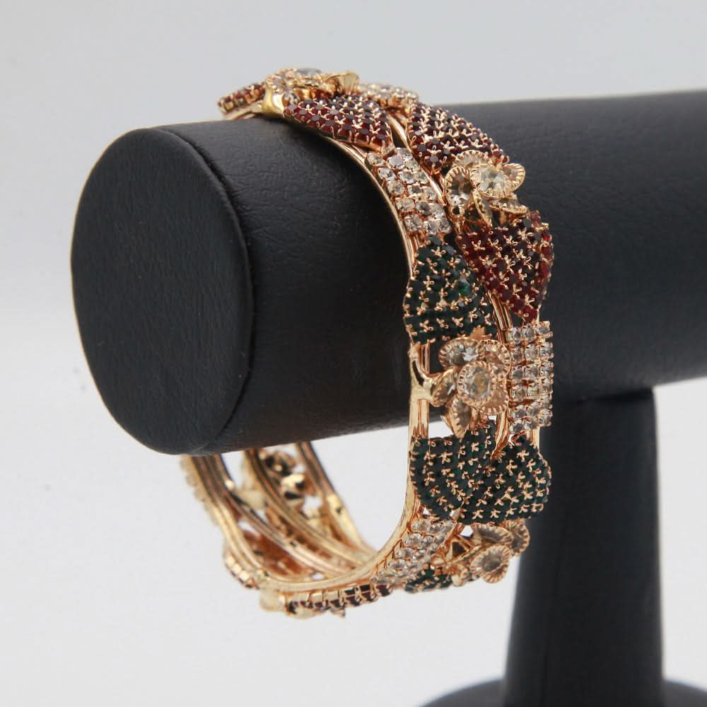 Women's Stone Bangles 2 Piece Set - Multi, Women, Bangles & Bracelets, Chase Value, Chase Value