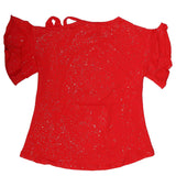 Girls Fancy T-Shirt - Red, Kids, Girls T-Shirts, Chase Value, Chase Value