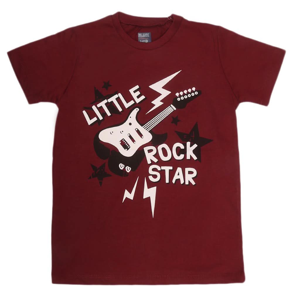 Boys Print T-Shirt - Maroon, Kids, Boys T-Shirts, Chase Value, Chase Value