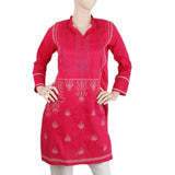 Women's Embroidered Kurti - Pink, Women, Ready Kurtis, Chase Value, Chase Value