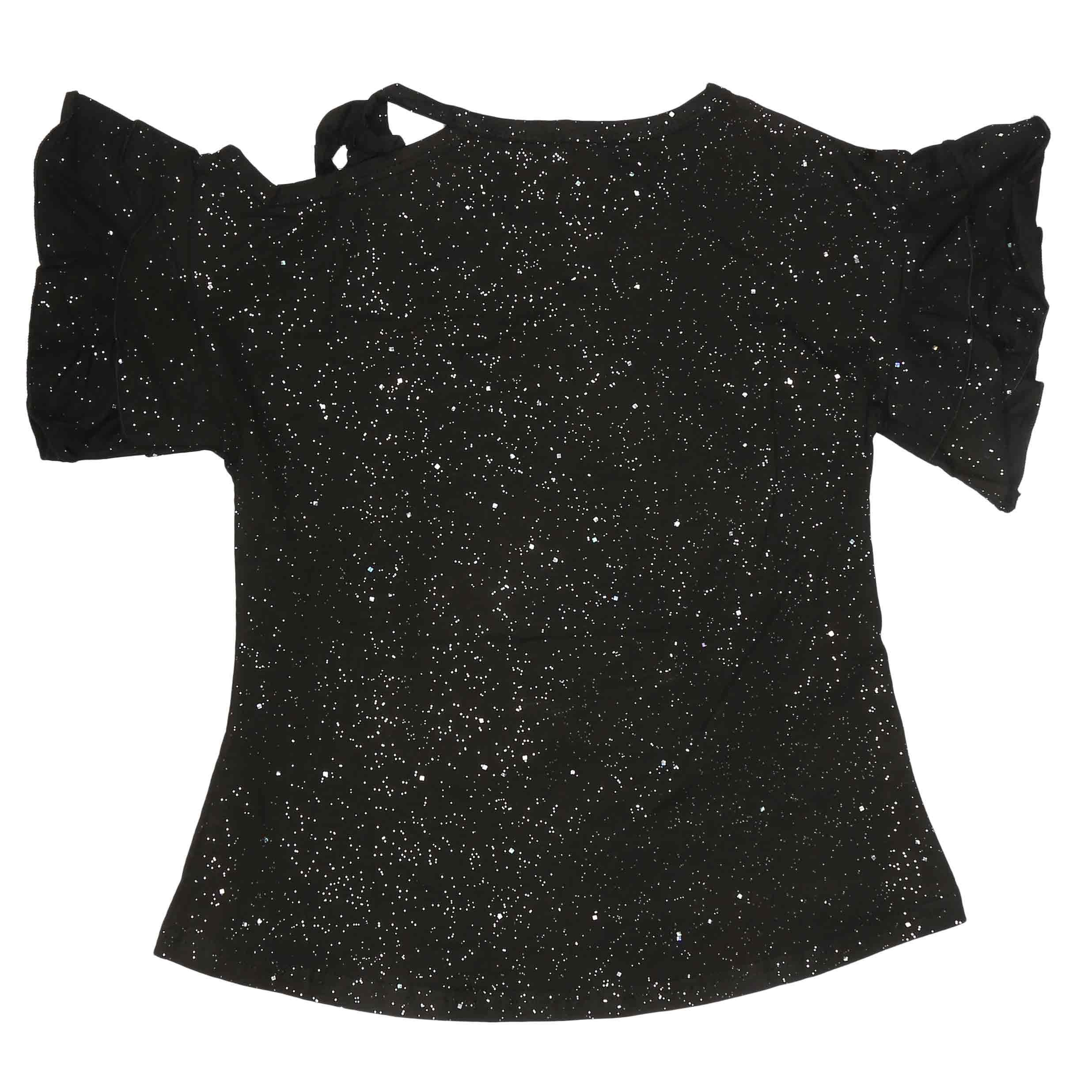 Girls Fancy T-Shirt - Black, Kids, Girls T-Shirts, Chase Value, Chase Value