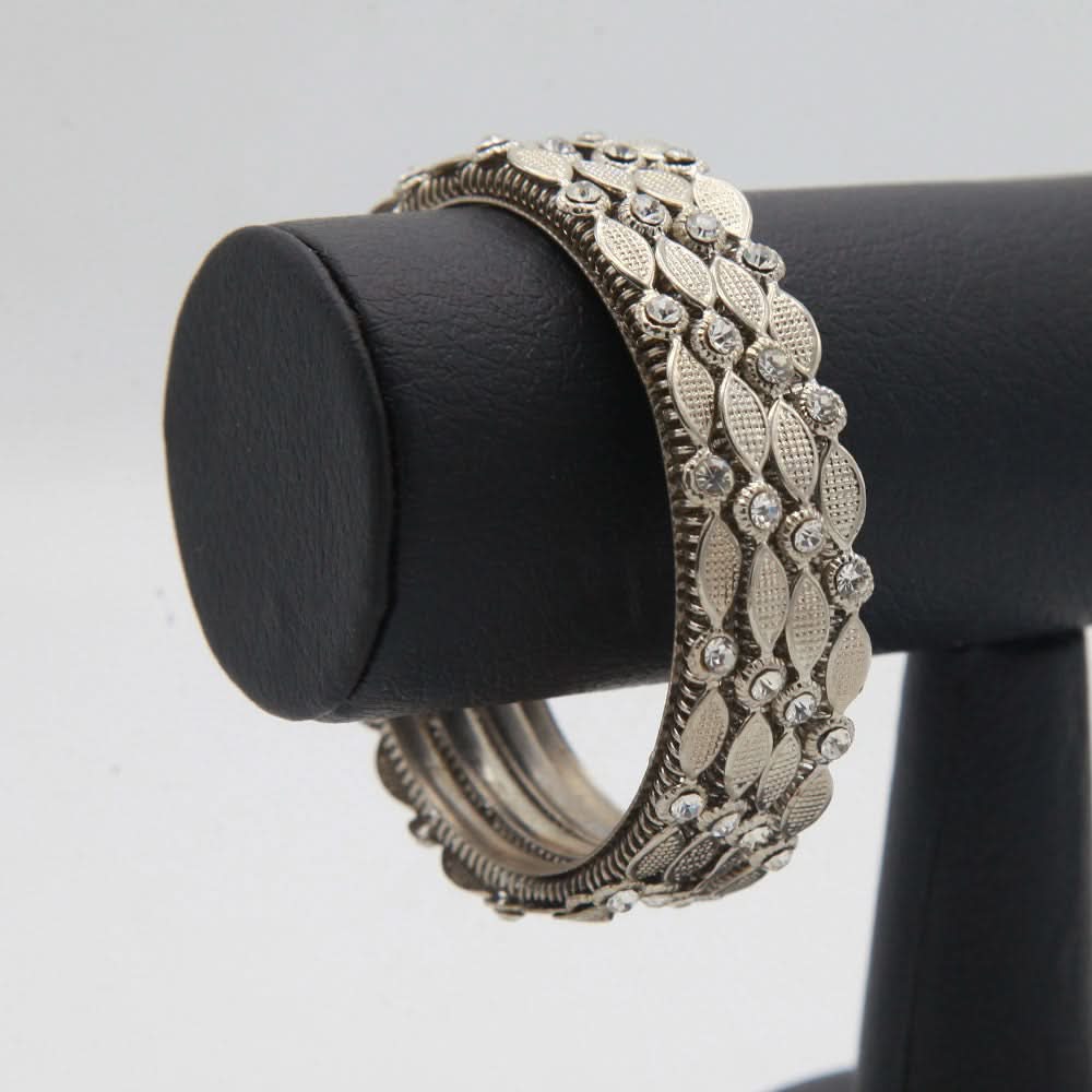 Women's Bangle 4 Piece Set - Silver, Women, Bangles & Bracelets, Chase Value, Chase Value