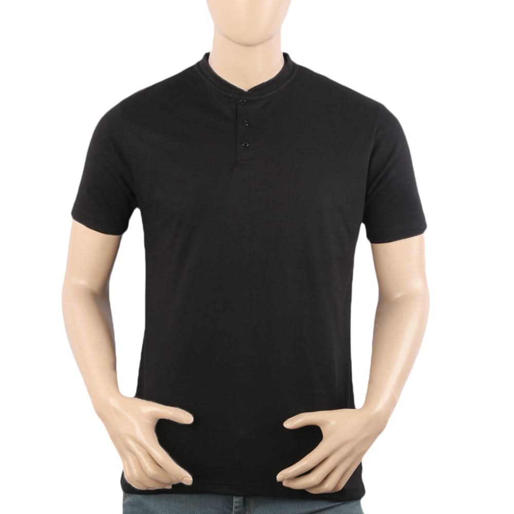 Men's Half Sleeves T-Shirt - Black, Men's T-Shirts & Polos, Chase Value, Chase Value