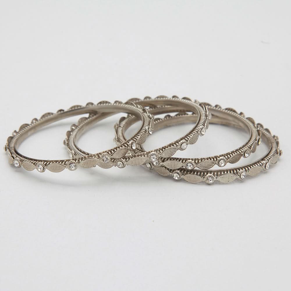 Women's Bangle 4 Piece Set - Silver, Women, Bangles & Bracelets, Chase Value, Chase Value