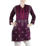 Women's Embroidered Kurti - Purple, Women, Ready Kurtis, Chase Value, Chase Value