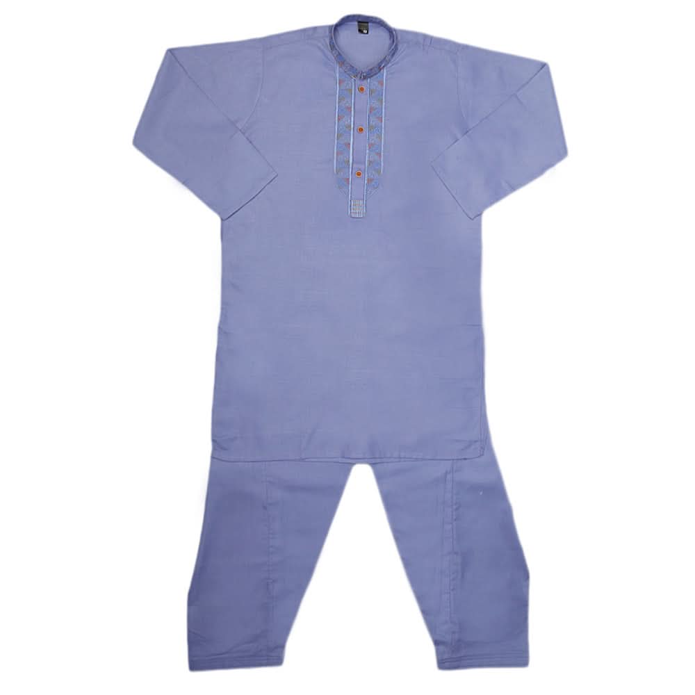 Boys Embroidered Kurta Shalwar Suit - Light Purple, Kids, Boys Shalwar Kameez, Chase Value, Chase Value