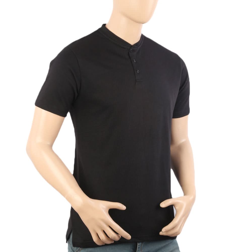 Men's Half Sleeves T-Shirt - Black, Men's T-Shirts & Polos, Chase Value, Chase Value