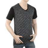 Men's Half Sleeves Placket T-Shirt - Black, Men, T-Shirts And Polos, Chase Value, Chase Value