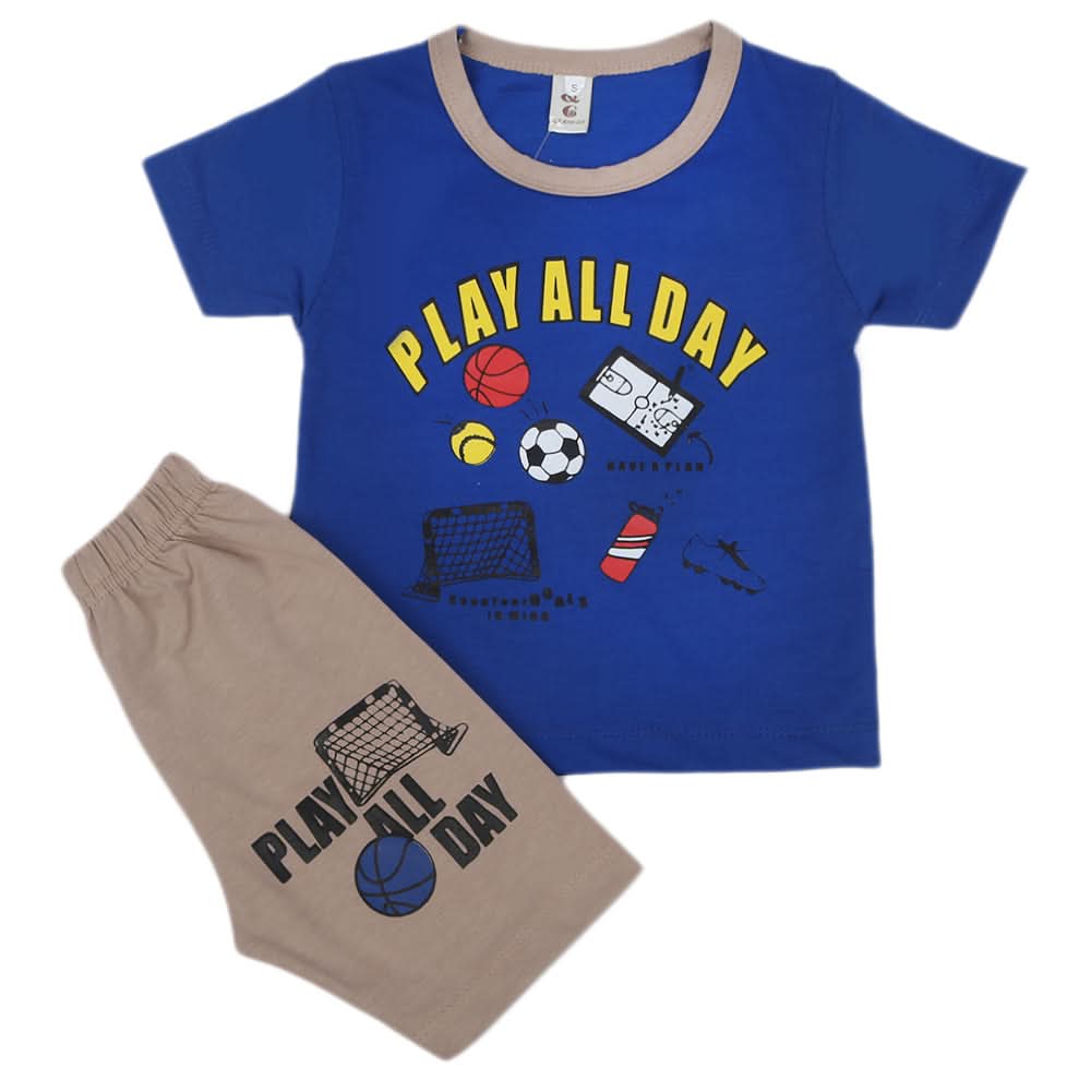 Boys Short Suit - Royal Blue, Kids, Boys Sets And Suits, Chase Value, Chase Value