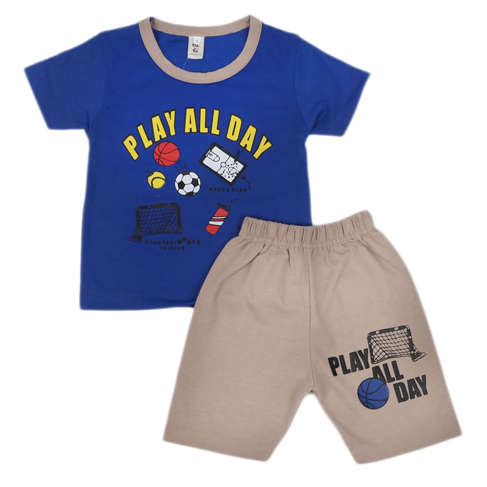 Boys Short Suit - Royal Blue, Kids, Boys Sets And Suits, Chase Value, Chase Value