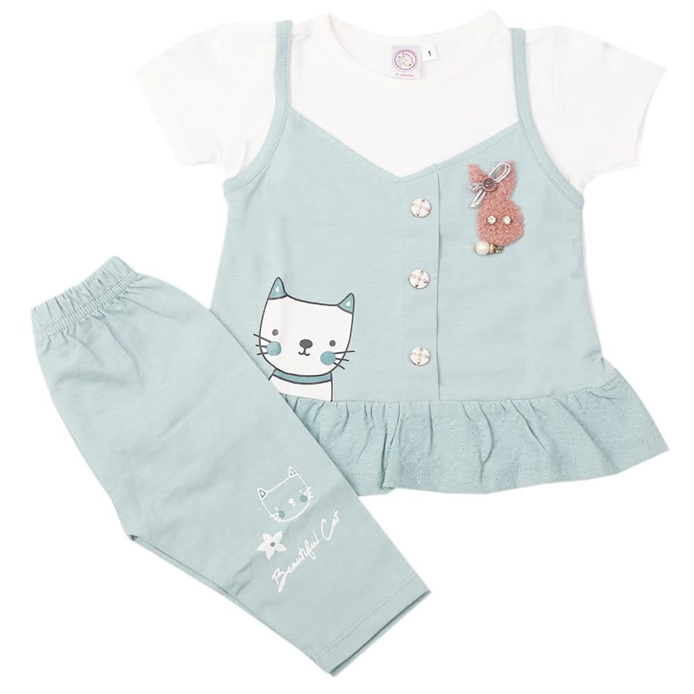 Newborn Baby Girls Suit - Green, Kids, Newborn Girls Sets And Suits, Chase Value, Chase Value