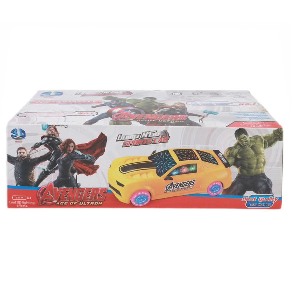 Avengers Sports Car - Yellow, Kids, Non-Remote Control, Chase Value, Chase Value