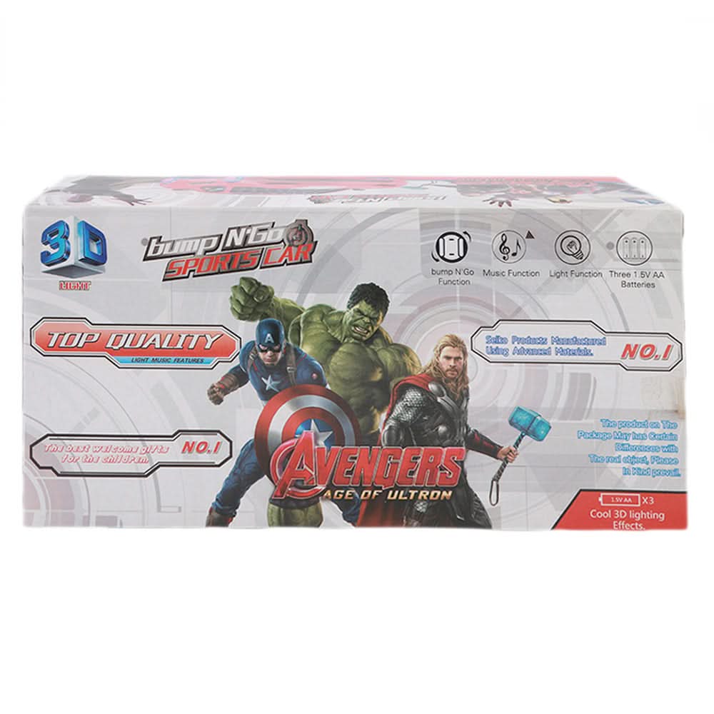 Avengers Sports Car - Yellow, Kids, Non-Remote Control, Chase Value, Chase Value