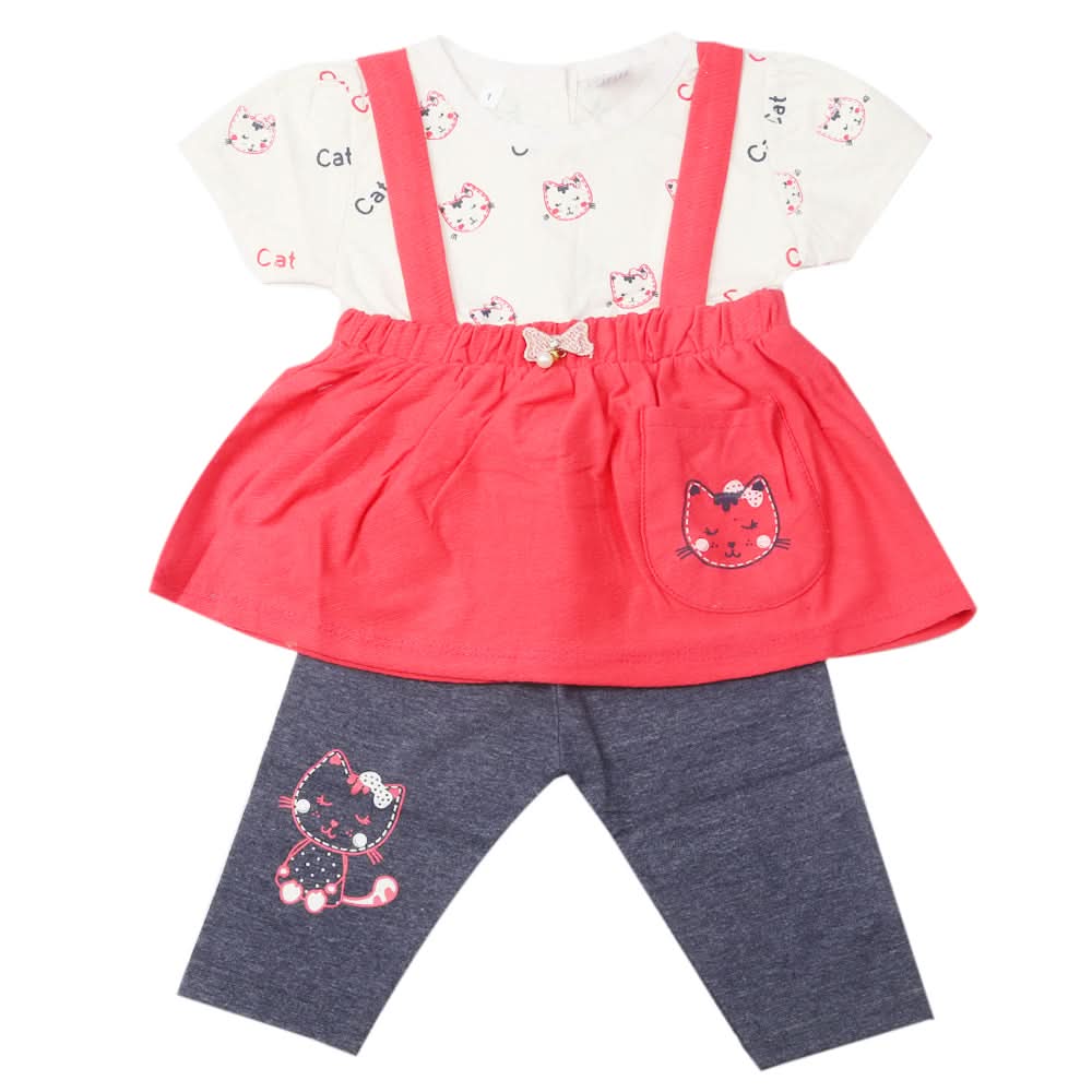 Newborn Baby Girls Suit - Dark Pink, Kids, Newborn Girls Sets And Suits, Chase Value, Chase Value