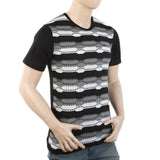 Men's Half Sleeves Placket T-Shirt - Black, Men, T-Shirts And Polos, Chase Value, Chase Value