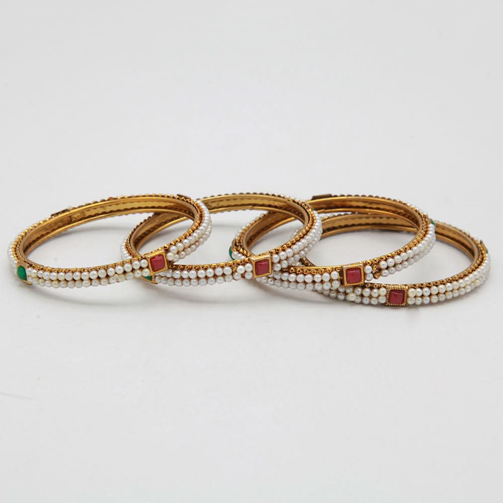 Women's Metal Bangles - Golden, Women, Bangles & Bracelets, Chase Value, Chase Value