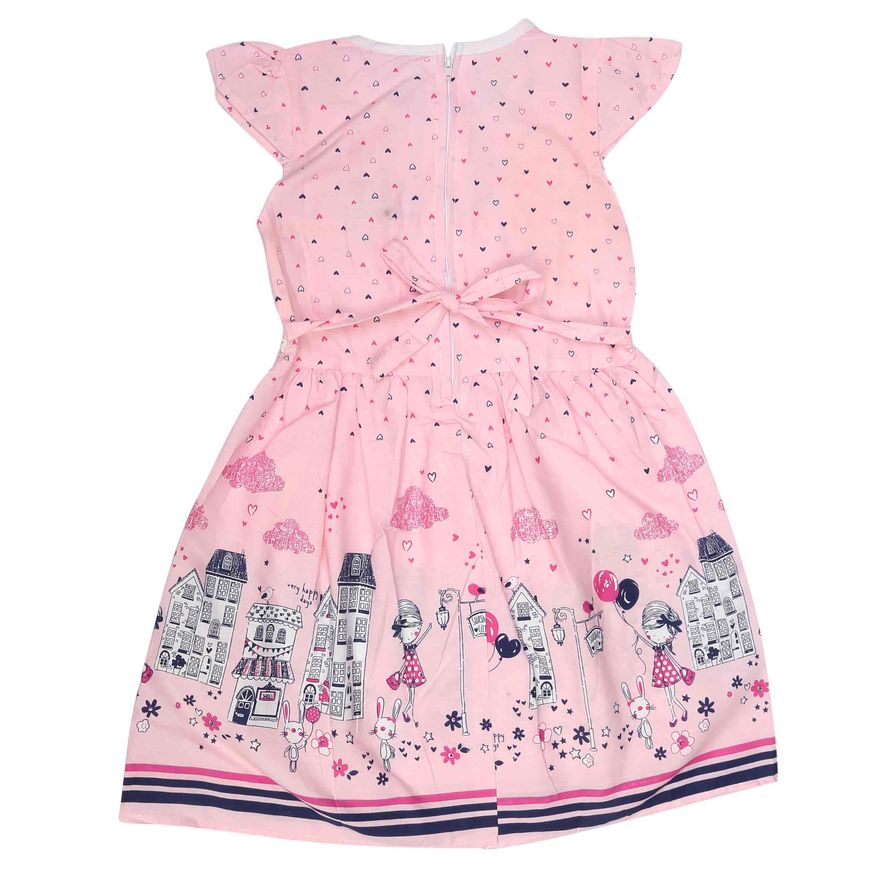 Girls Embroided Frock - Pink, Kids, Girls Frocks, Chase Value, Chase Value