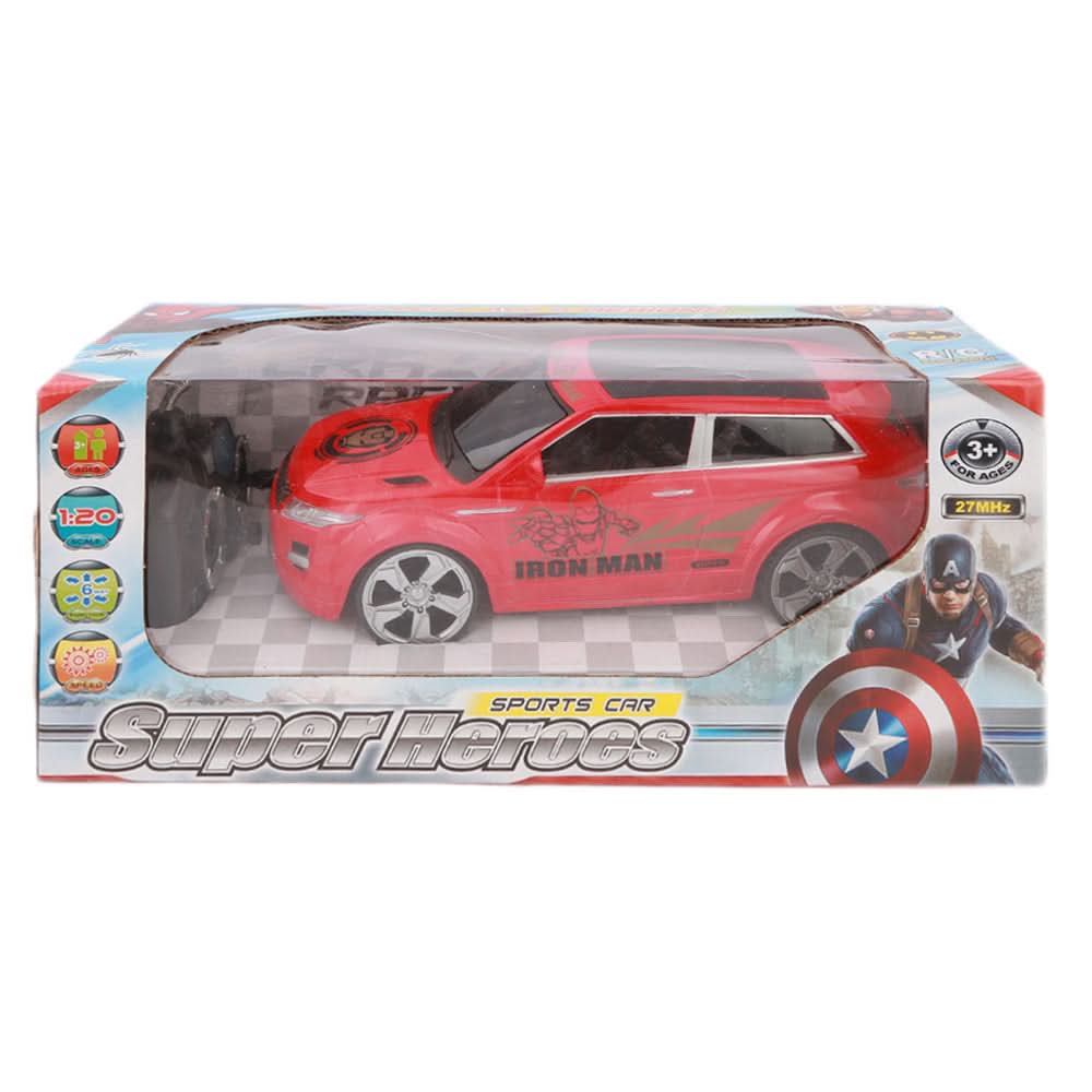 Super Heroes Remote Control Sports Car - Red, Kids, Remote Control, Chase Value, Chase Value
