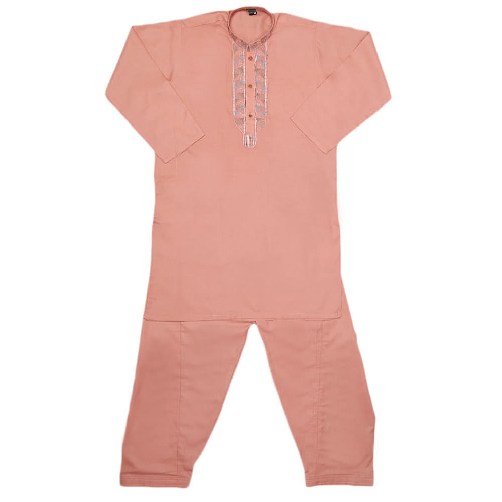 Boys Embroidered Kurta Shalwar Suit - T Pink, Kids, Boys Shalwar Kameez, Chase Value, Chase Value