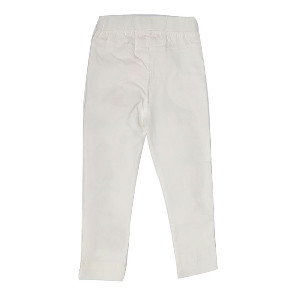 Girls Cotton Pant - White, Kids, Girls Pants And Capri, Chase Value, Chase Value