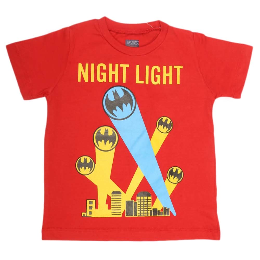 Boys Print T-Shirt - Red, Kids, Boys T-Shirts, Chase Value, Chase Value