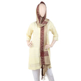 Women's 4 Border Stoler - Beige, Women, Shawls And Scarves, Chase Value, Chase Value