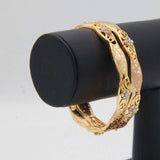 Women's Stone Bangle 2 Piece Set - Golden, Women, Bangles & Bracelets, Chase Value, Chase Value