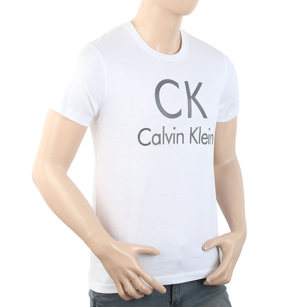 Men's Round Neck Half Sleeves T-Shirt - White, Men, T-Shirts And Polos, Chase Value, Chase Value