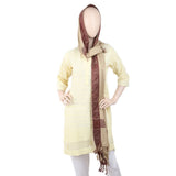 Women's 4 Border Stoler - Beige, Women, Shawls And Scarves, Chase Value, Chase Value