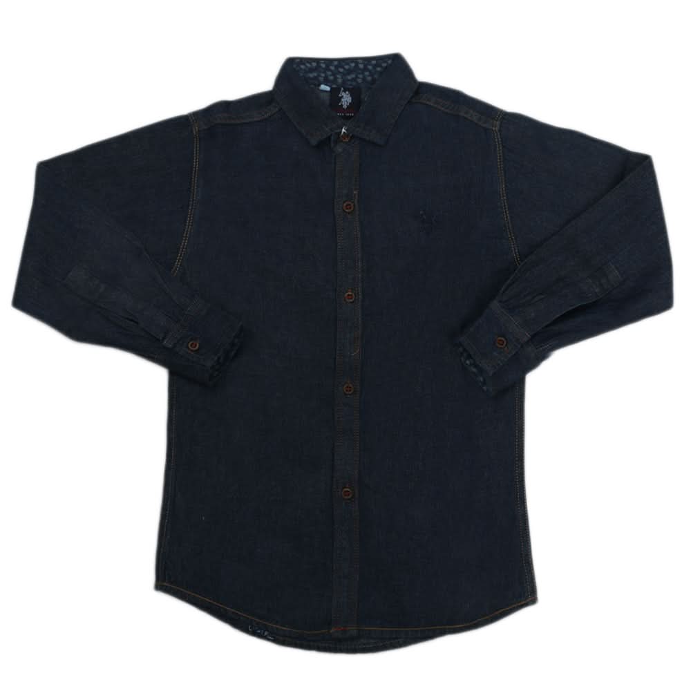 Boys Full Sleeves Casual Shirt - Denim Blue, Kids, Boys Shirts, Chase Value, Chase Value