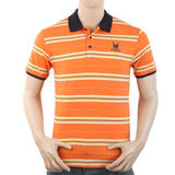 Men's Half Sleeves Polo T-Shirt - Orange, Men, T-Shirts And Polos, Chase Value, Chase Value