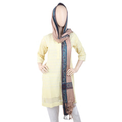 Women's 4 Border Stoler - Peach, Women, Shawls And Scarves, Chase Value, Chase Value