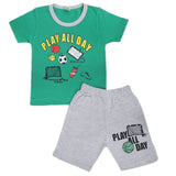 Boys Short Suit - Green, Kids, Boys Sets And Suits, Chase Value, Chase Value