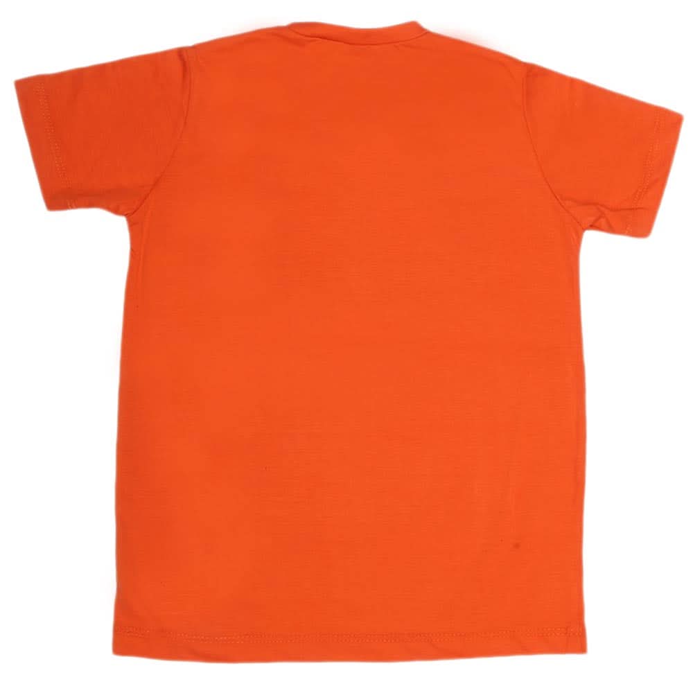 Boys Print T-Shirt - Orange, Kids, Boys T-Shirts, Chase Value, Chase Value