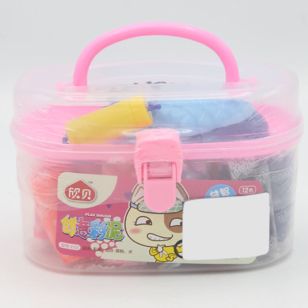 Clay 12 Color Lunch Box Shape-Pink, Kids, Clay And Slime, Chase Value, Chase Value