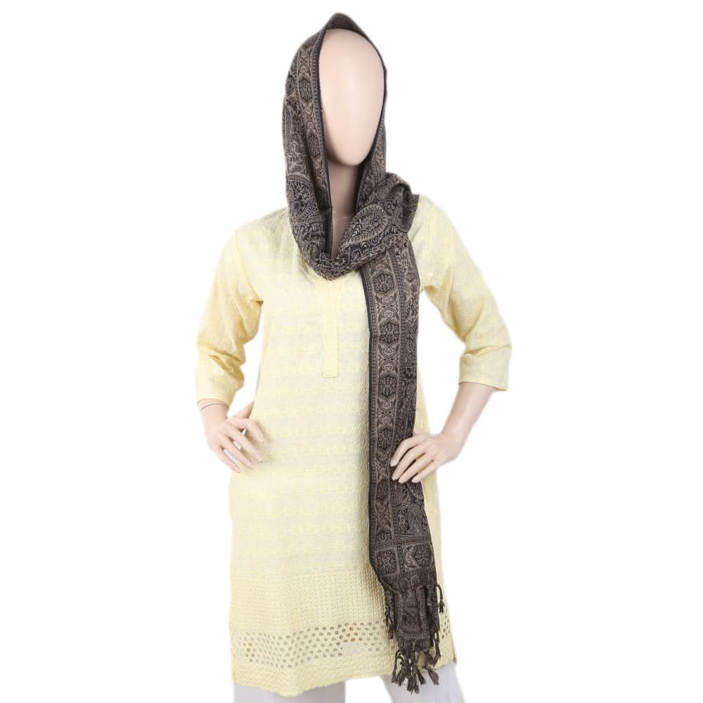 Women's 4 Border Stoler - Navy Blue, Women, Shawls And Scarves, Chase Value, Chase Value