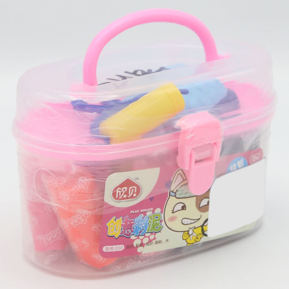 Clay 12 Color Lunch Box Shape-Pink, Kids, Clay And Slime, Chase Value, Chase Value